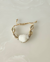 Sea Shell White Agate Bracelet