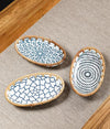 Rattan Haven (Set of 3 tea time plates)